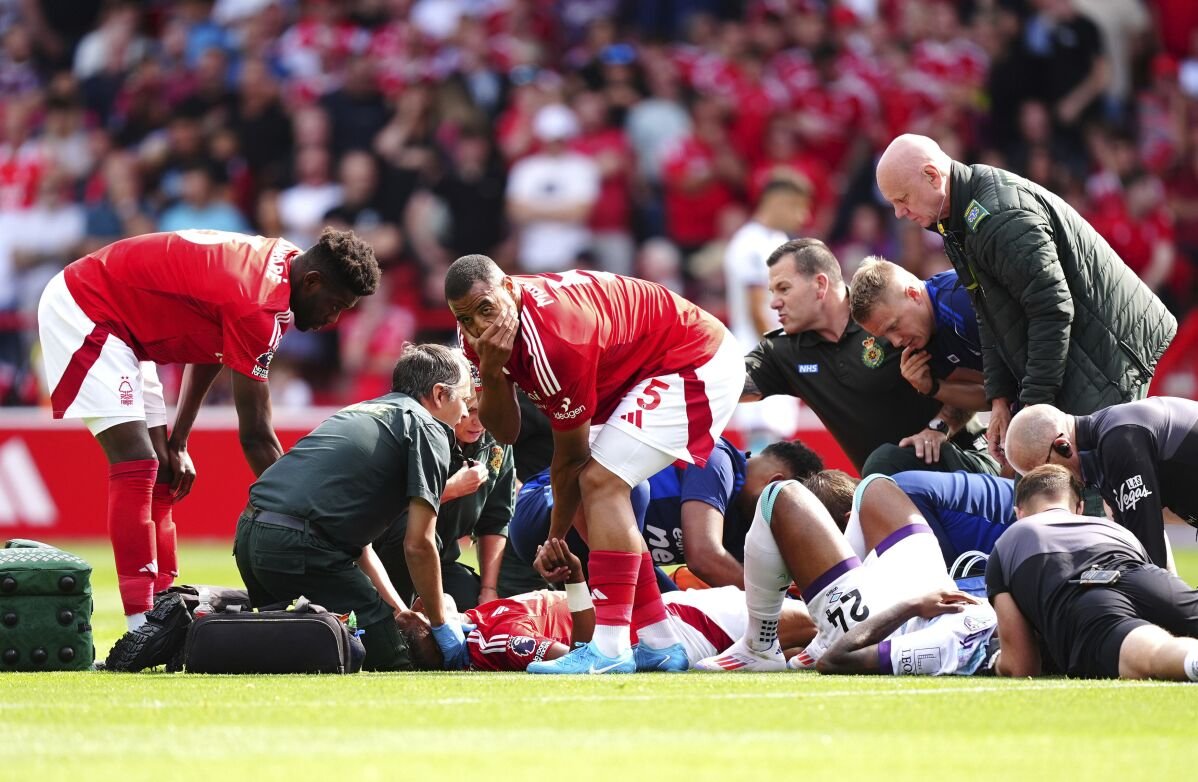 El centrocampista de Nottingham Forest, Danilo, sufre una fractura de tobillo en el partido de la Premier League